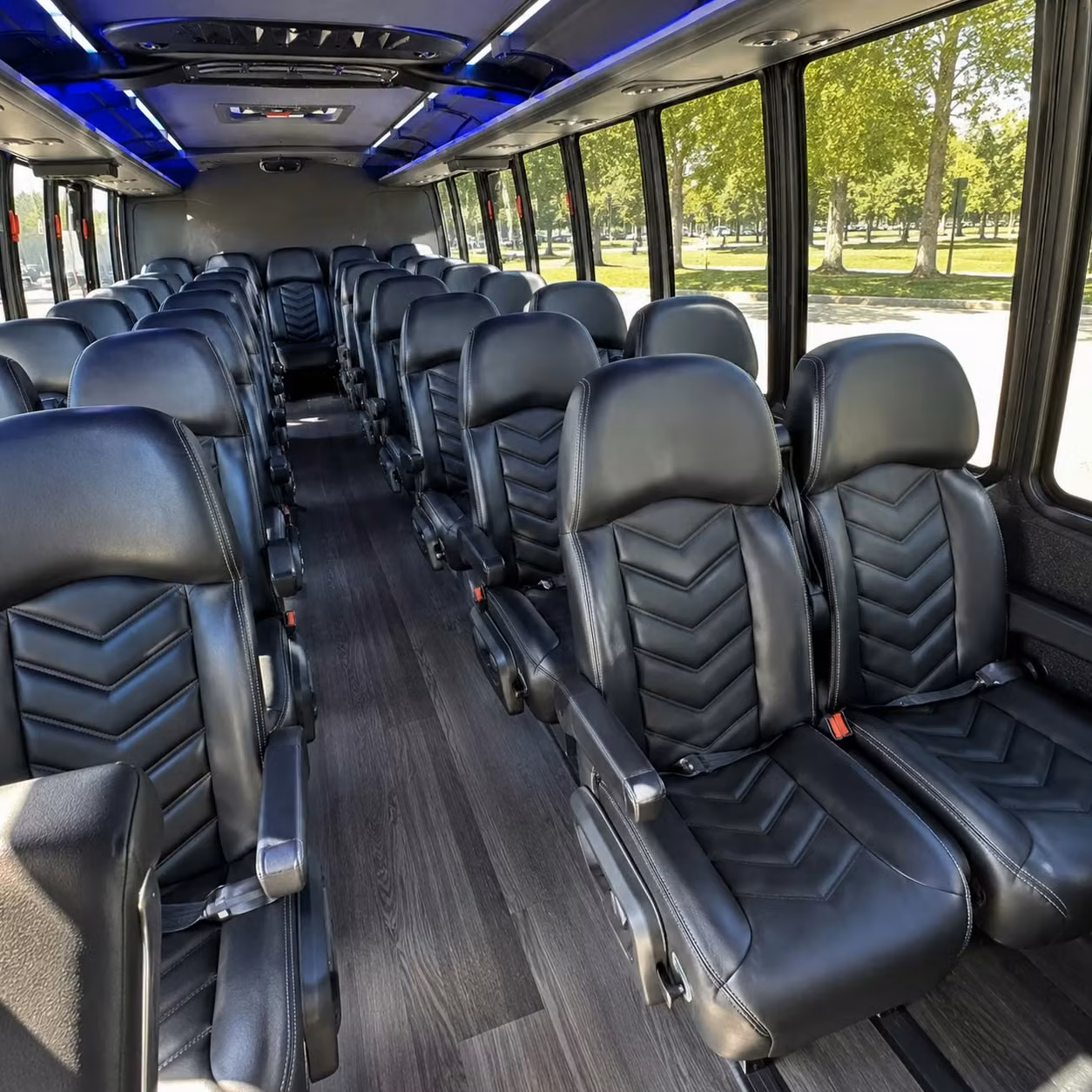 30 passenger minibus inside