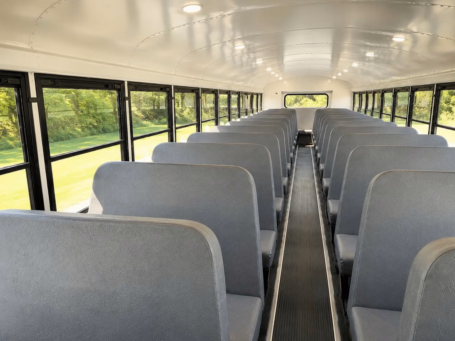 school bus inside